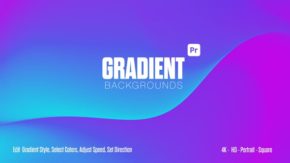 Gradient Backgrounds for Premiere Pro（715793）-技能树